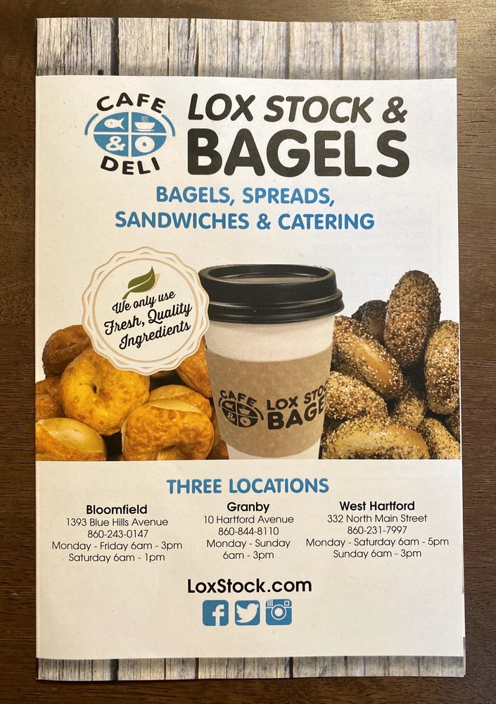 Lox Stock & Bagels 10 Hartford Ave, Granby