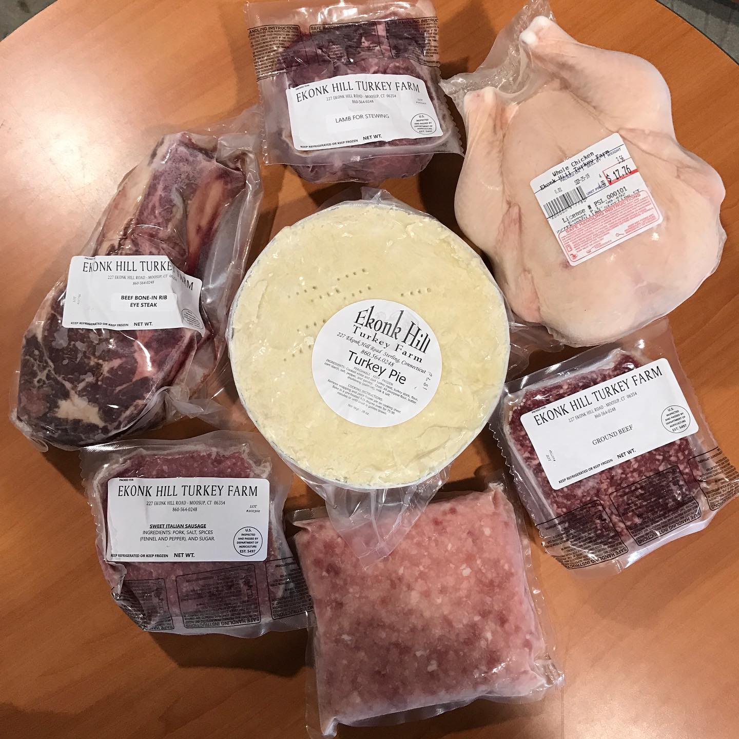 Ekonk Hill Turkey Farm, LLC Menu