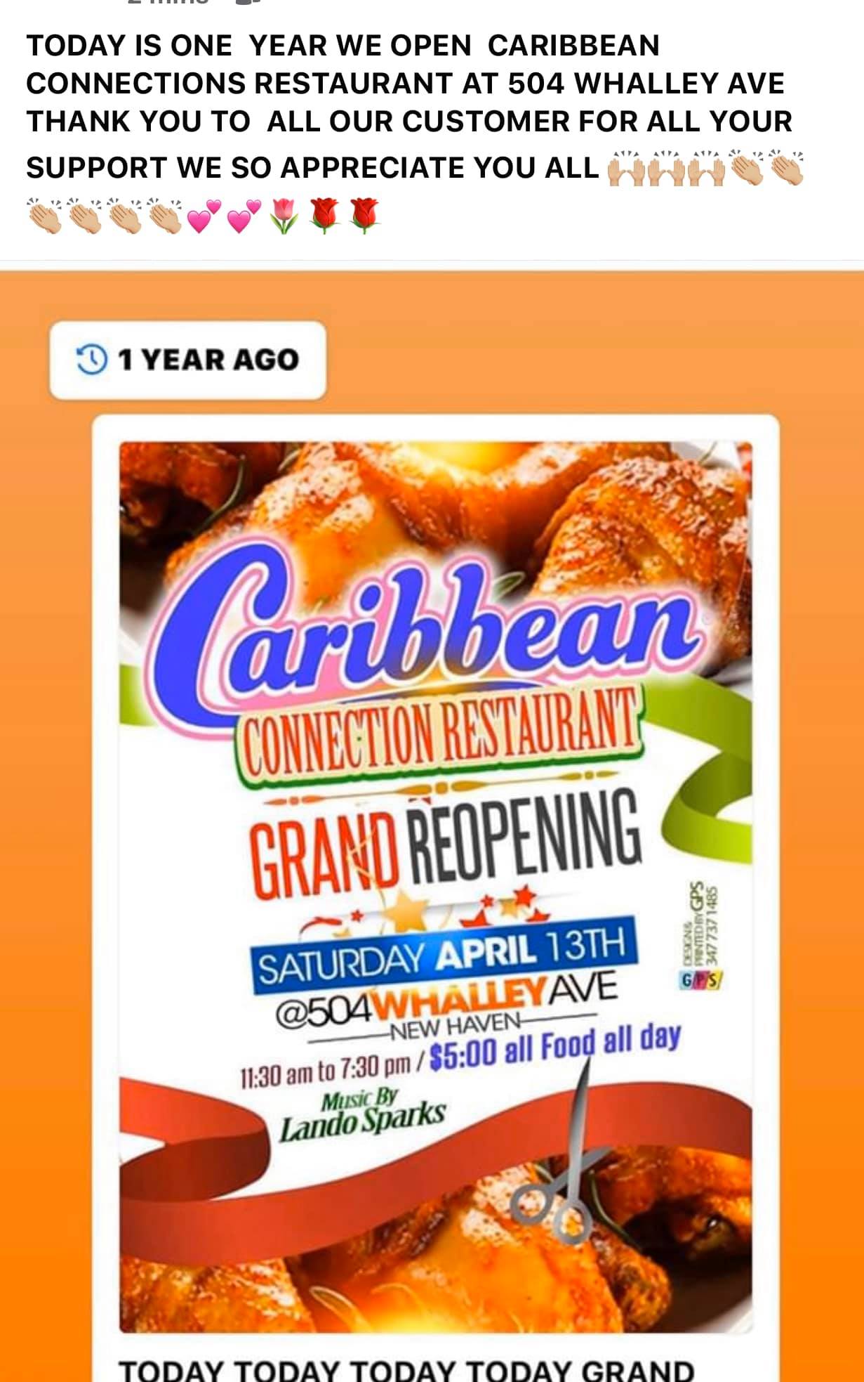 Caribbean Connection LLC 504 Whalley Ave, New Haven