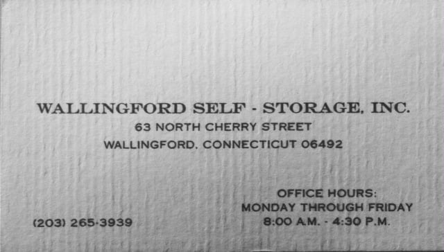 Wallingford Self-Storage Inc