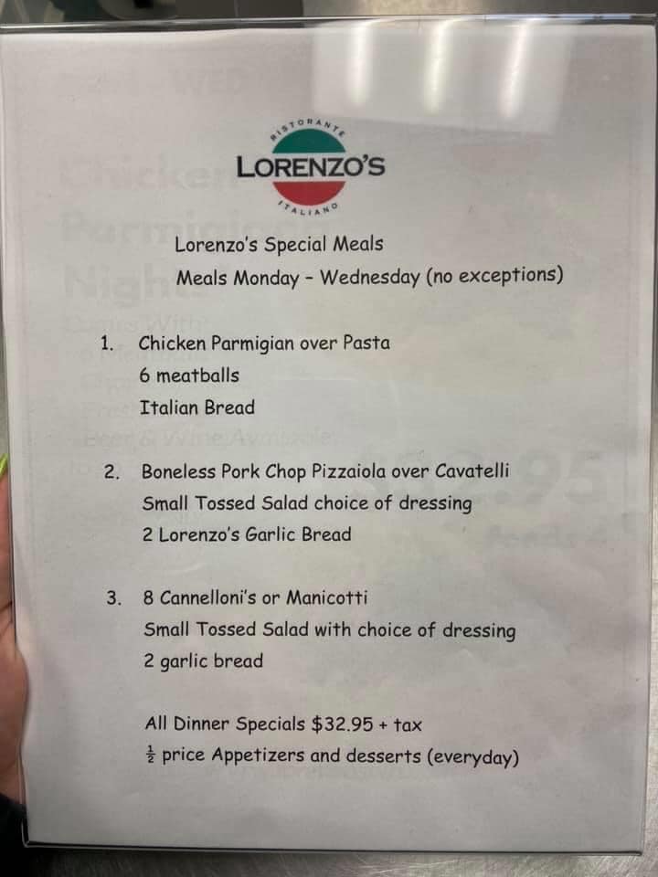 Lorenzo's Ristorante Italiano 39 Elm St, West Haven