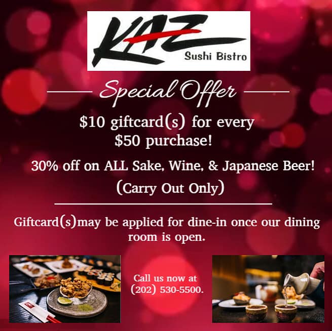 KAZ Sushi Bistro 1915 I St NW, Washington