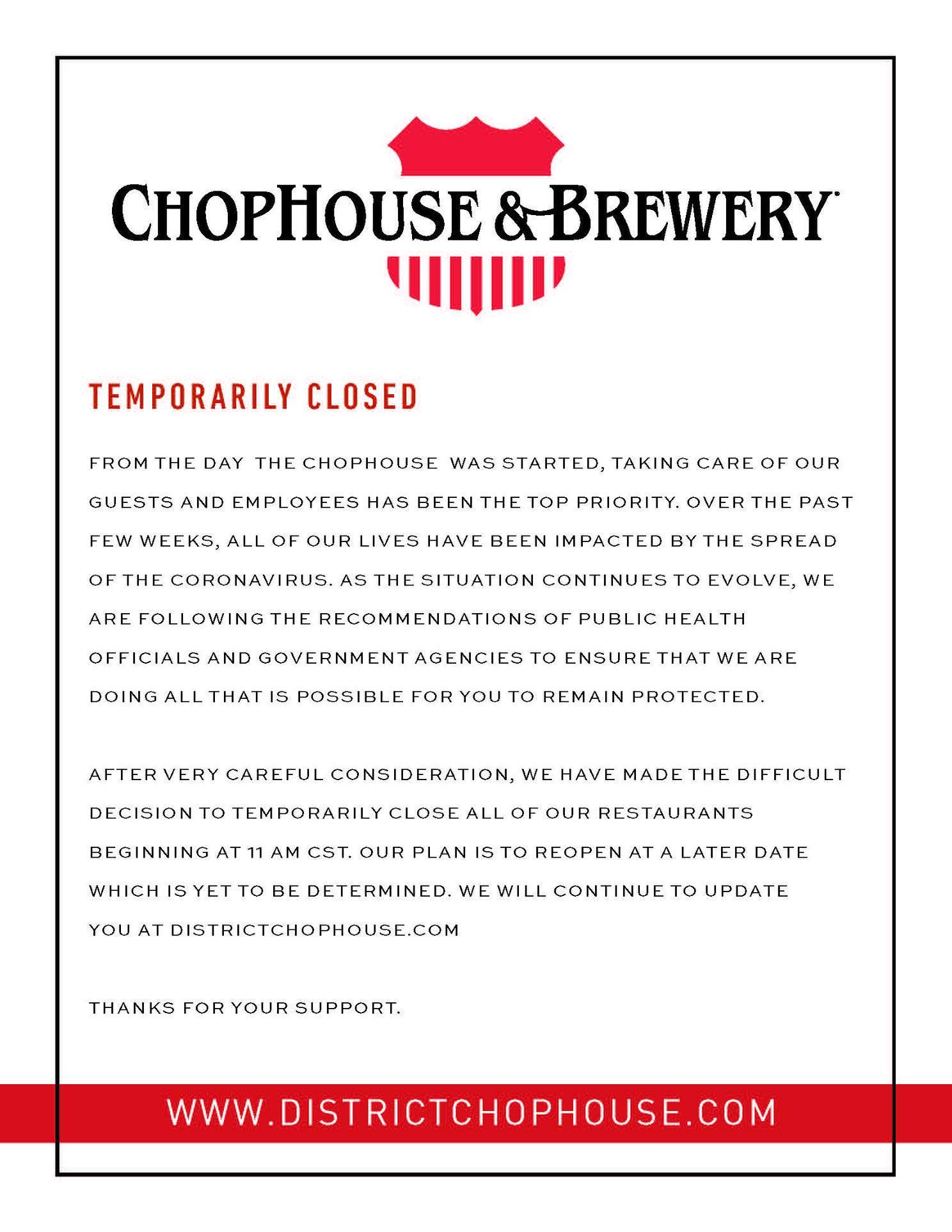 ChopHouse & Brewery 509 7th St NW Ste 1, Washington