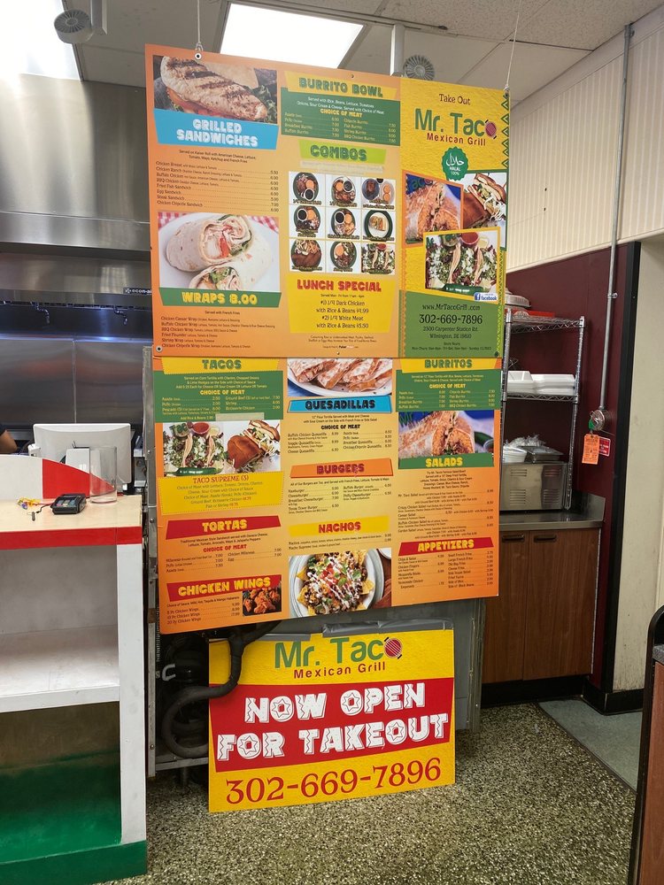 Mr. Taco Mexican Grill 101 E Hazeldell Ave, New Castle