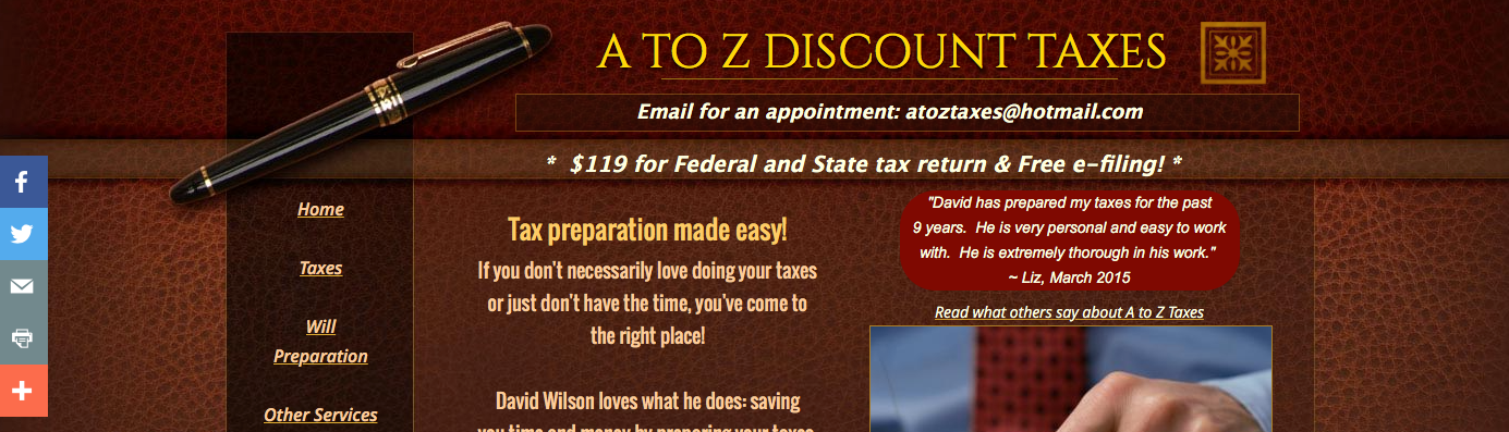 A To Z Discount Taxes