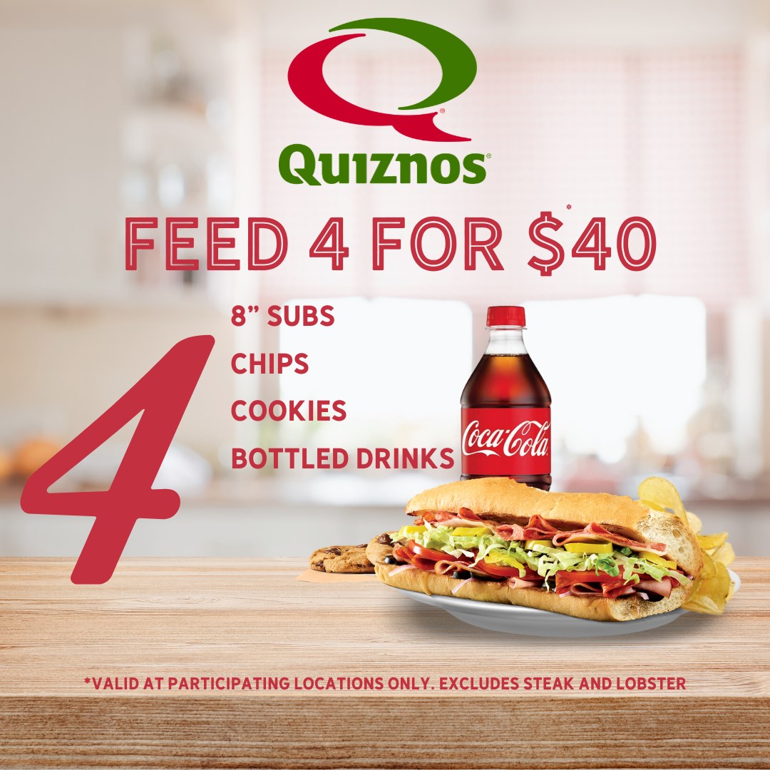 Quiznos-TEMPORARILY CLOSED PLEASE CHECK BACK 17 W Main St, Newark