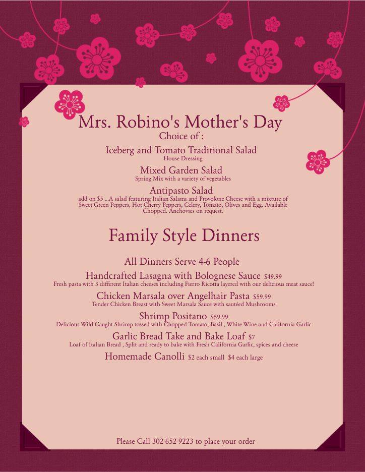 Mrs. Robino's 520 N Union St, Wilmington