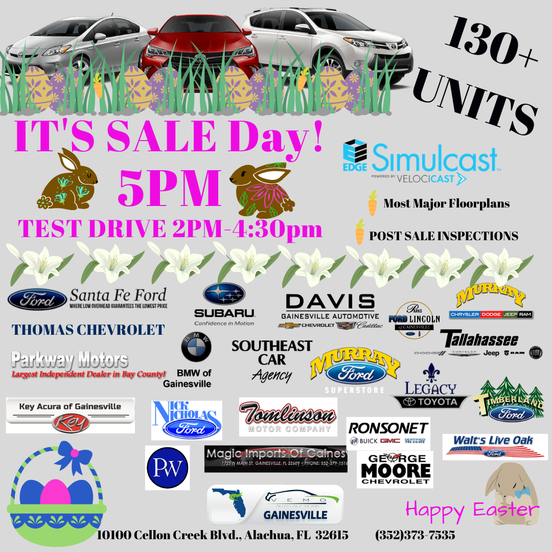 VEMO Auto Auctions - Gainesville 10100 Cellon Creek Blvd, Alachua