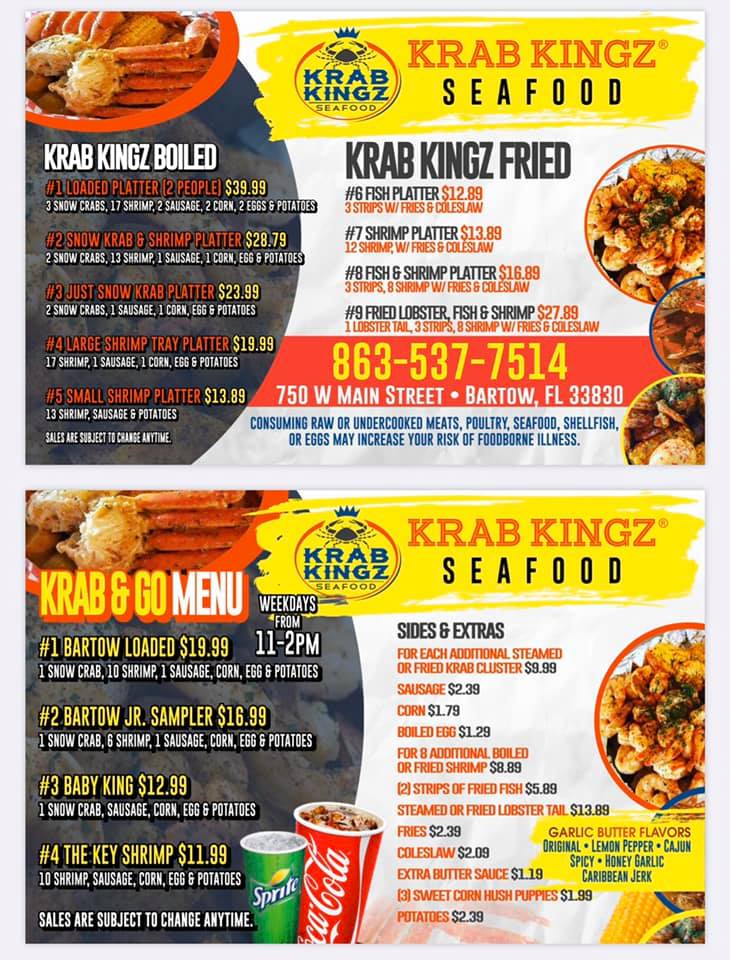 Krab Kingz Seafood of Bartow 750 W Main St, Bartow