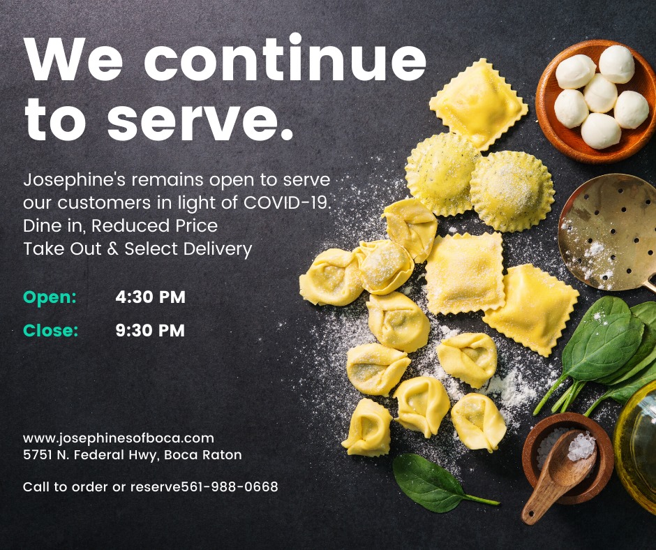 Josephine's Italian Restaurant 5751 N Federal Hwy, Boca Raton