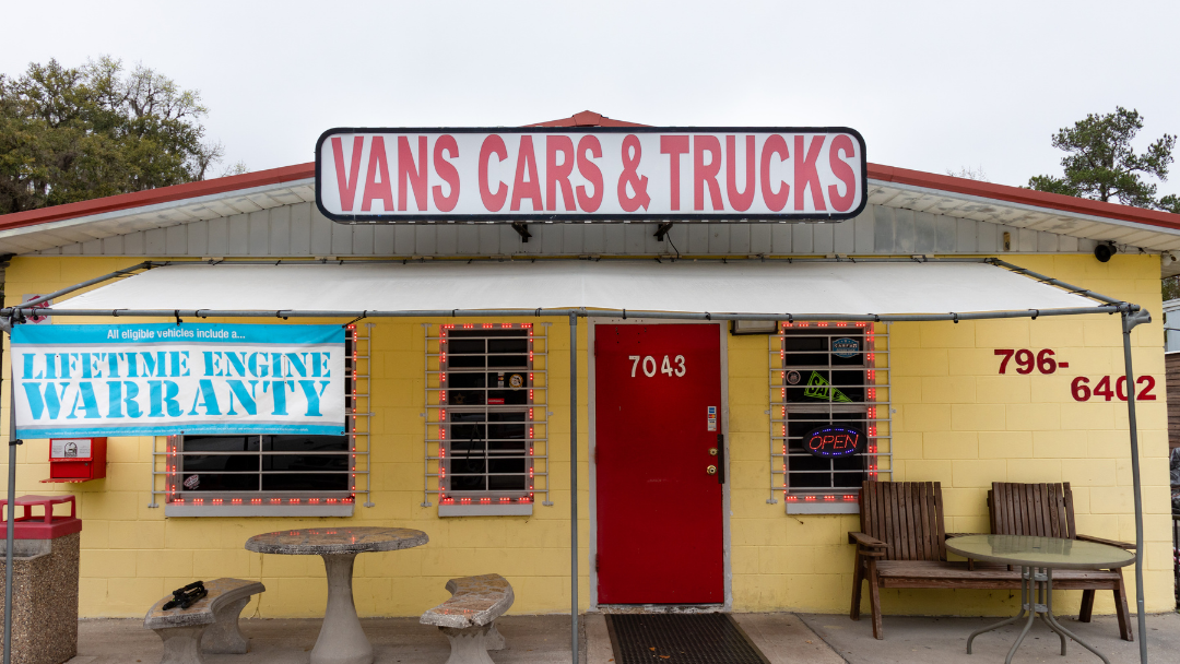 Vans Cars and Trucks