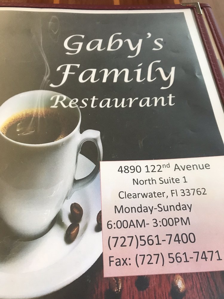 Gaby's Family Restaurant 4890 122nd Ave N, Clearwater