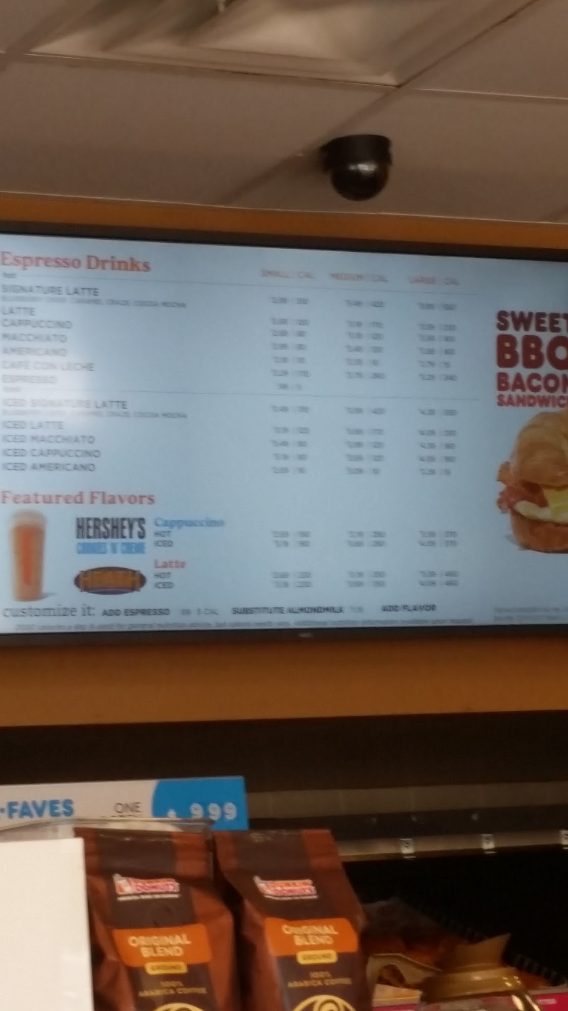 Dunkin' Menu