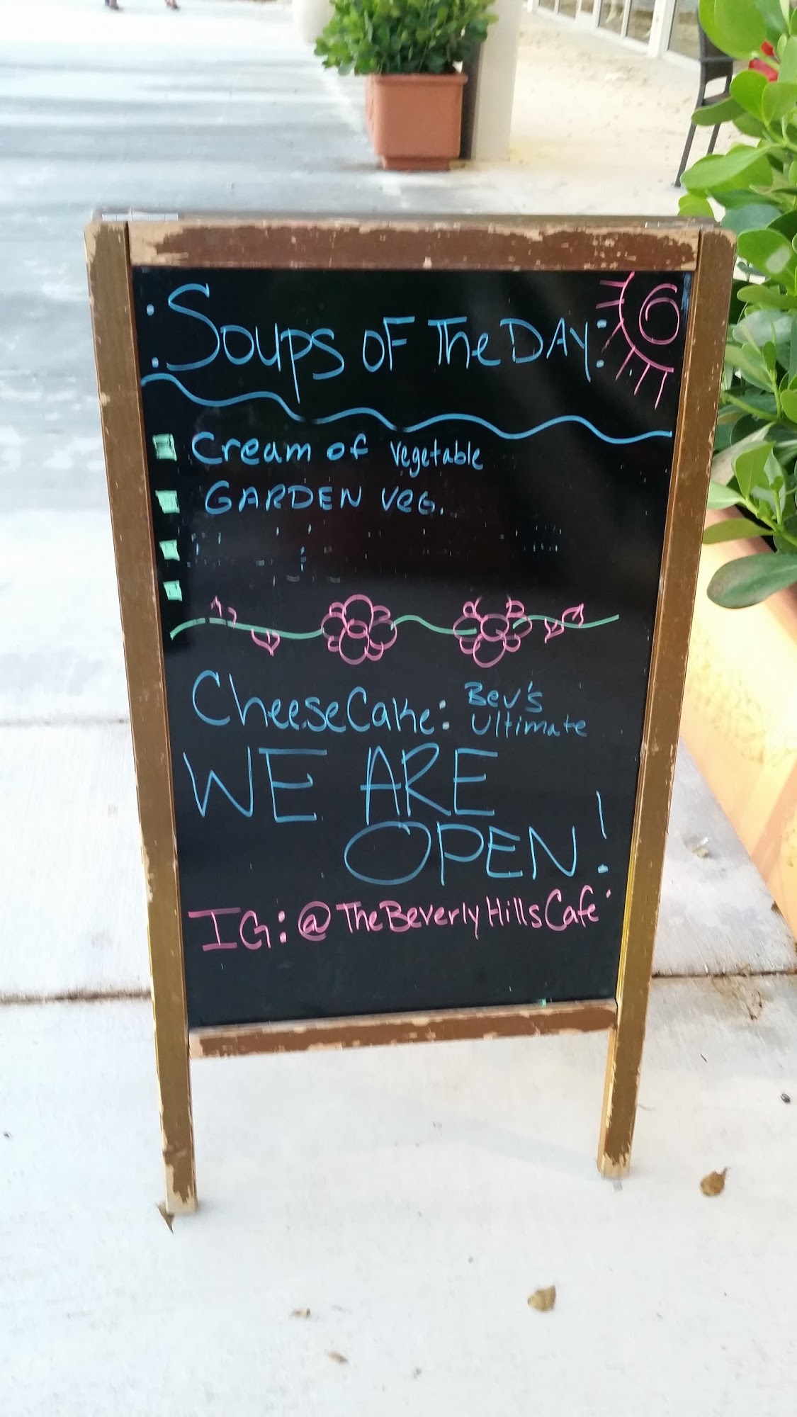 The Beverly Hills Cafe Menu