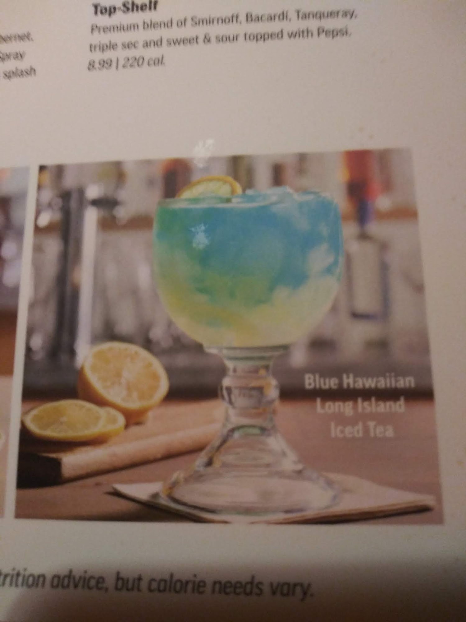 Applebee's Grill + Bar Menu