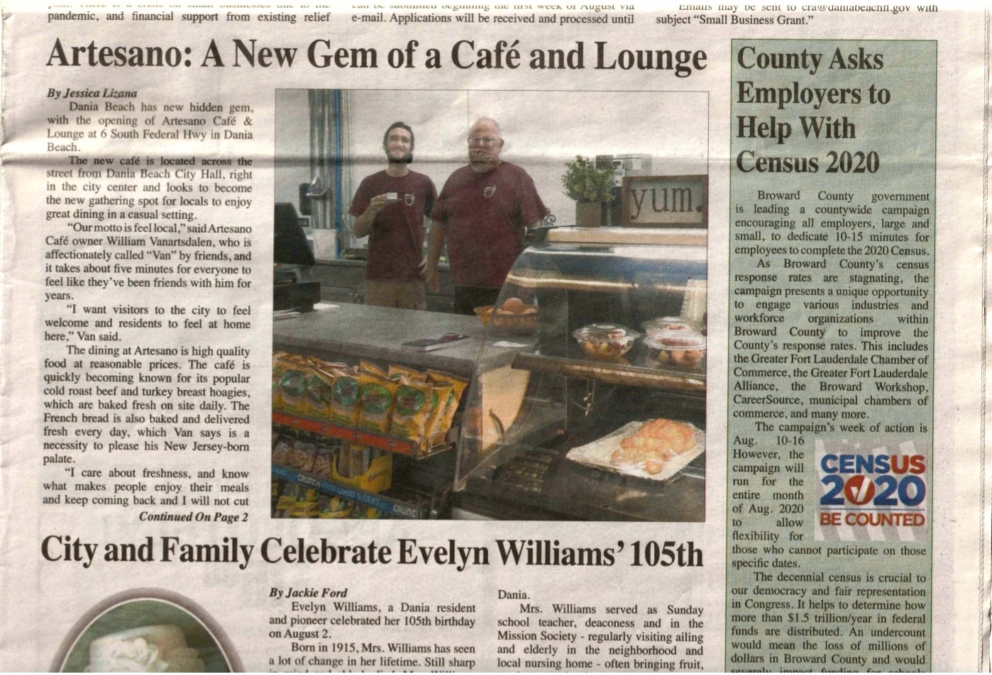 Artesano Cafe & Lounge 6 S Federal Hwy, Dania Beach