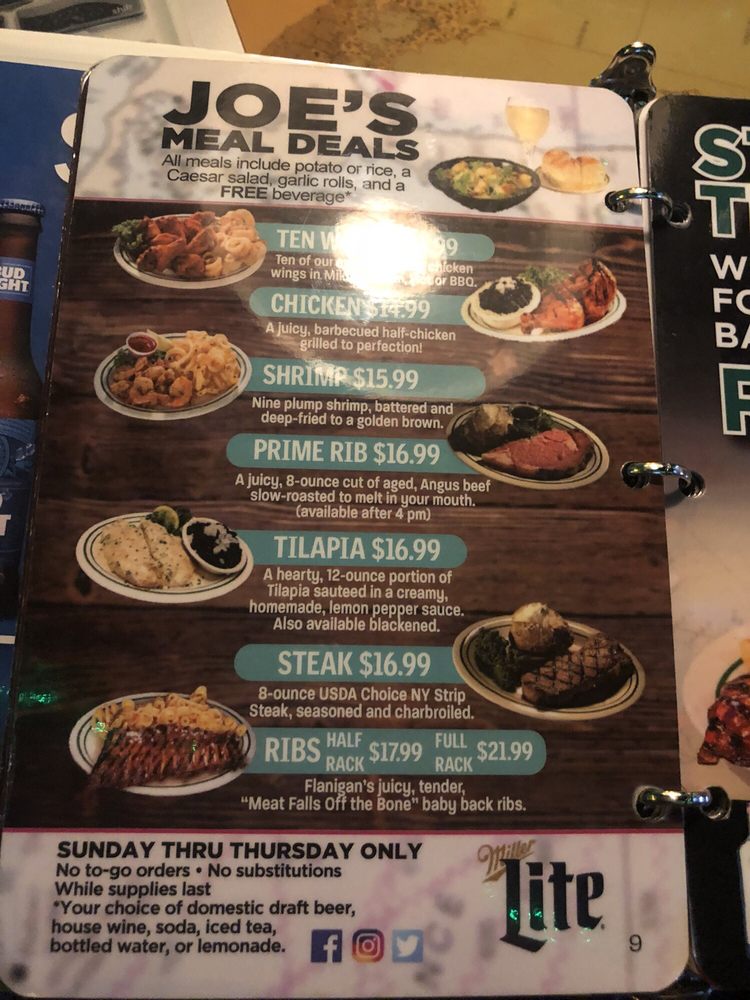 Flanigans Seafood Bar and Grill 2190 S University Dr, Davie