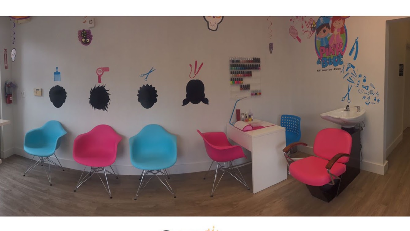 Pink and Blue Kids Salon Spa Parties