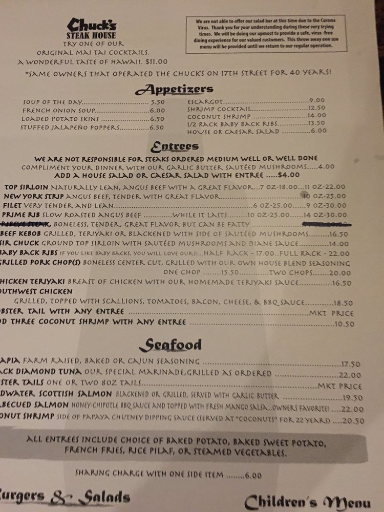Chuck's Steak House 2428 E Commercial Blvd, Fort Lauderdale