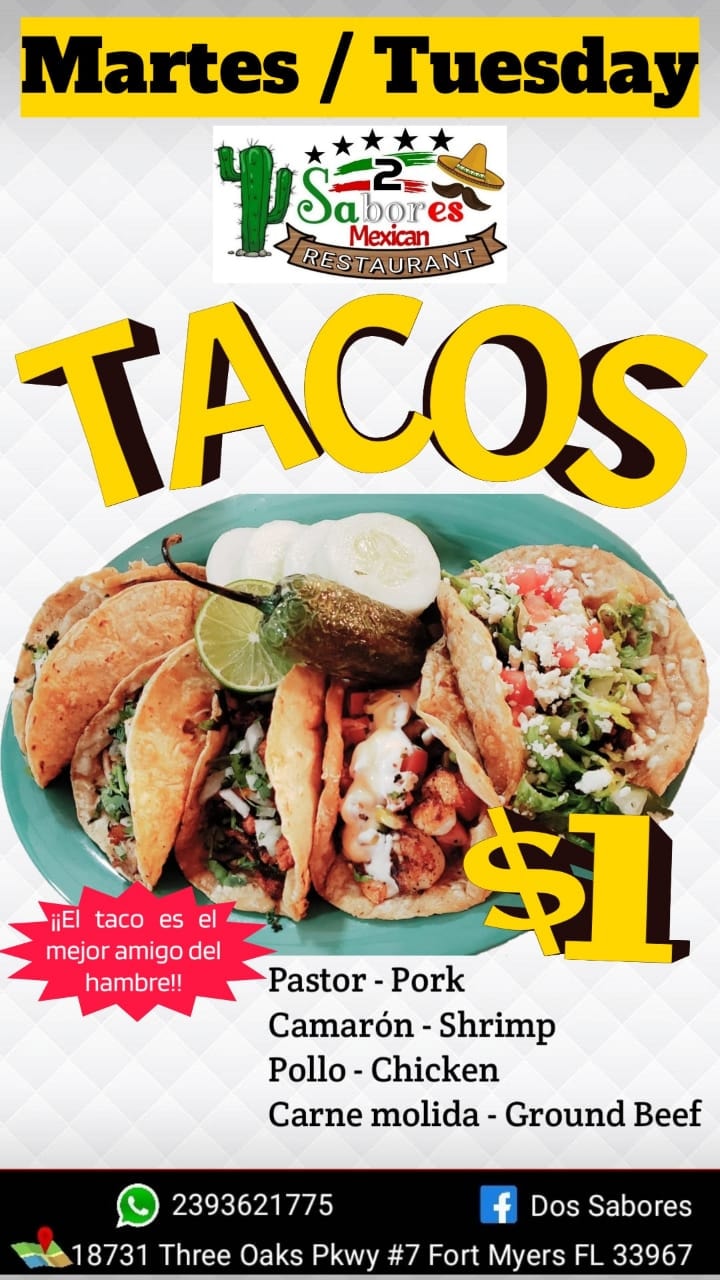 Dos Sabores Restaurant 18731 Three Oaks Pkwy #7, Fort Myers