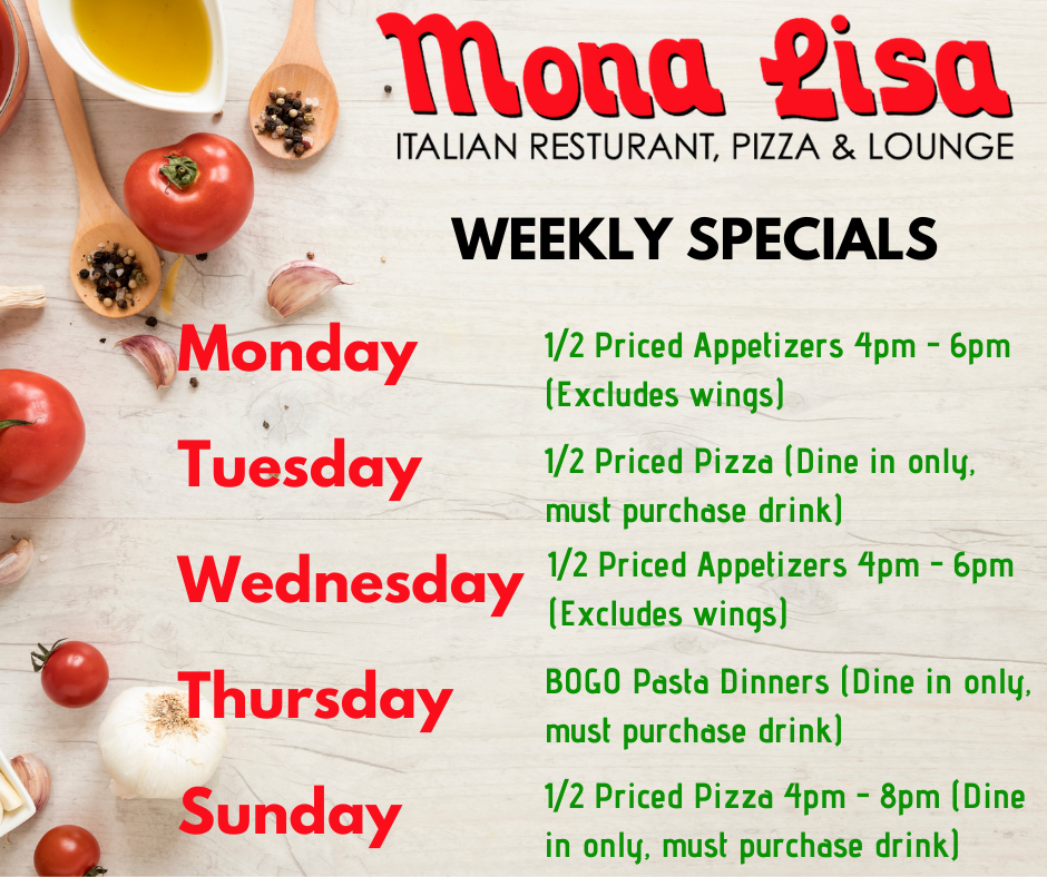 Mona Lisa Italian Restaurant 7091 College Pkwy #17, Fort Myers