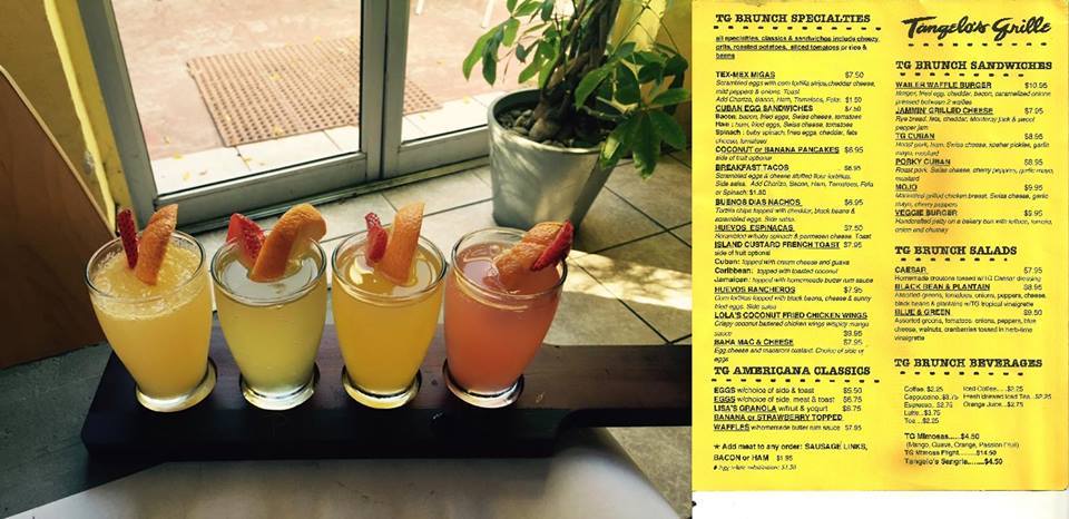 Tangelo's Grille Menu