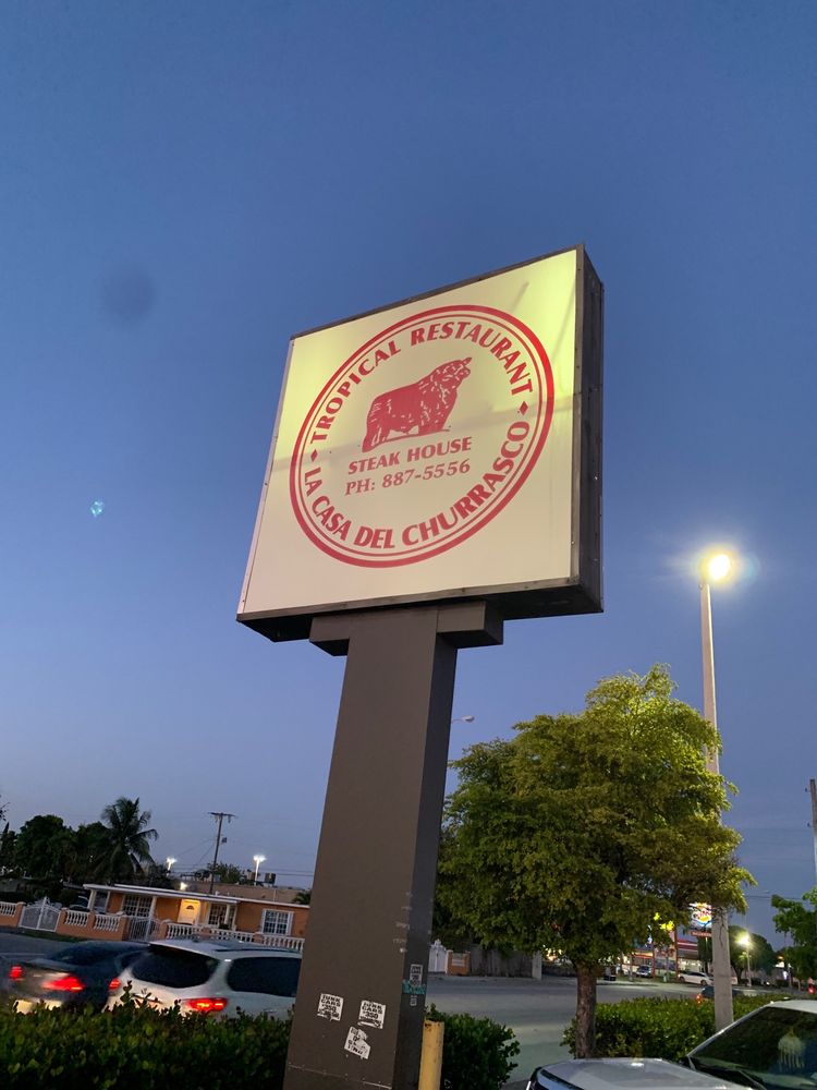 Tropical Restaurant “La Casa del Churrasco” 652 E 9th St, Hialeah
