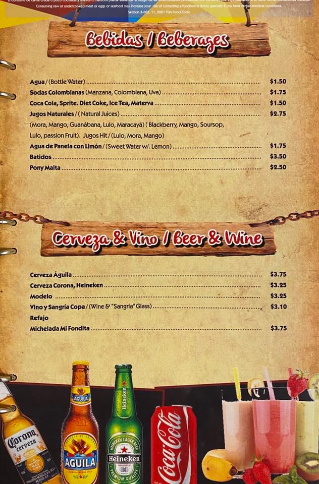 Mi Fondita Colombian Restaurant 16786 NW 67th Ave, Hialeah
