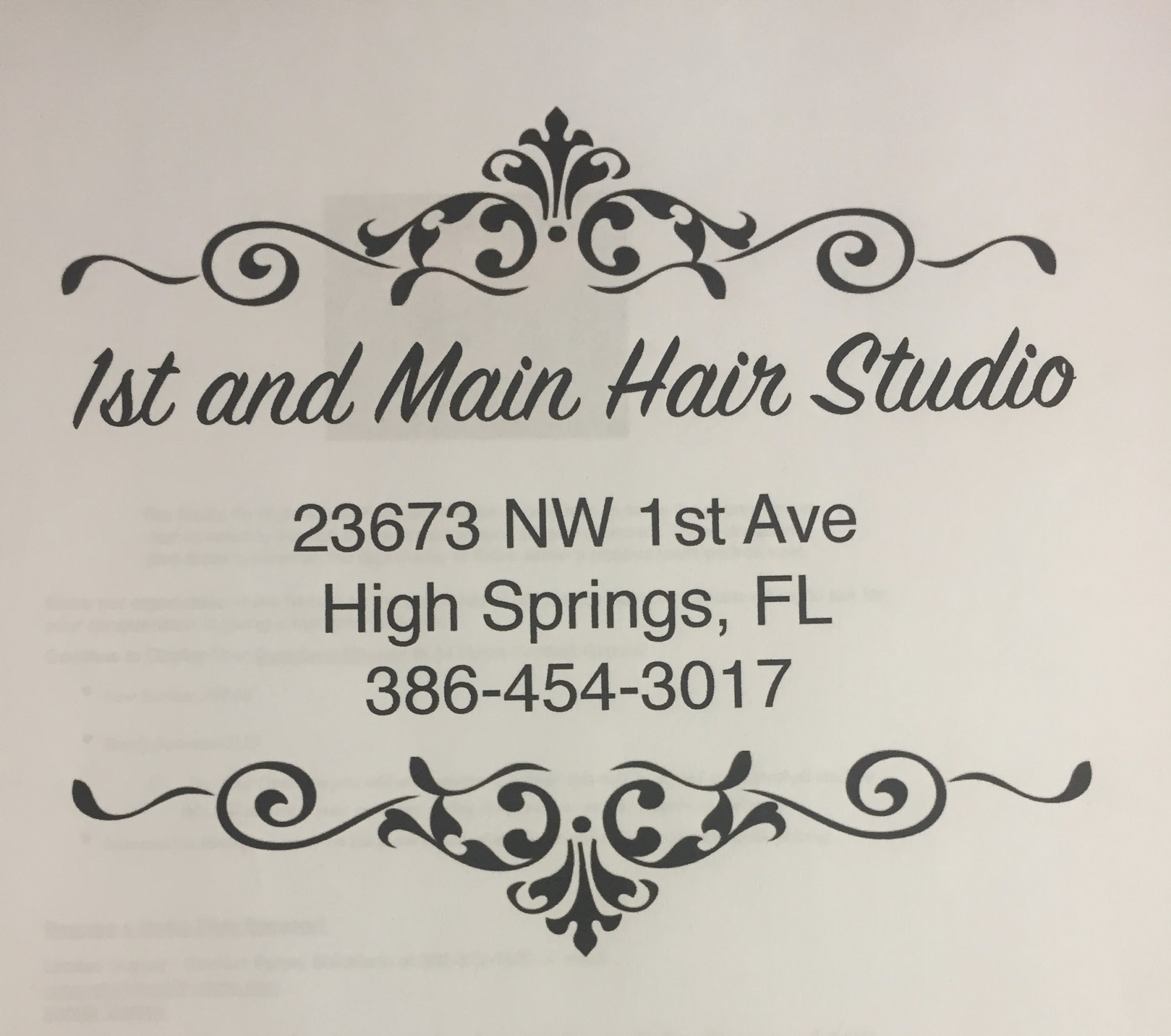 1st and Main Hair Studio