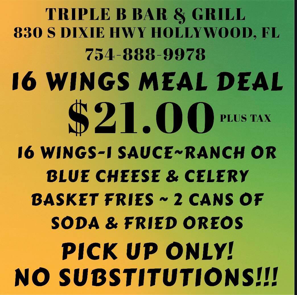 Triple B Bar & Grill 830 S Dixie Hwy, Hollywood