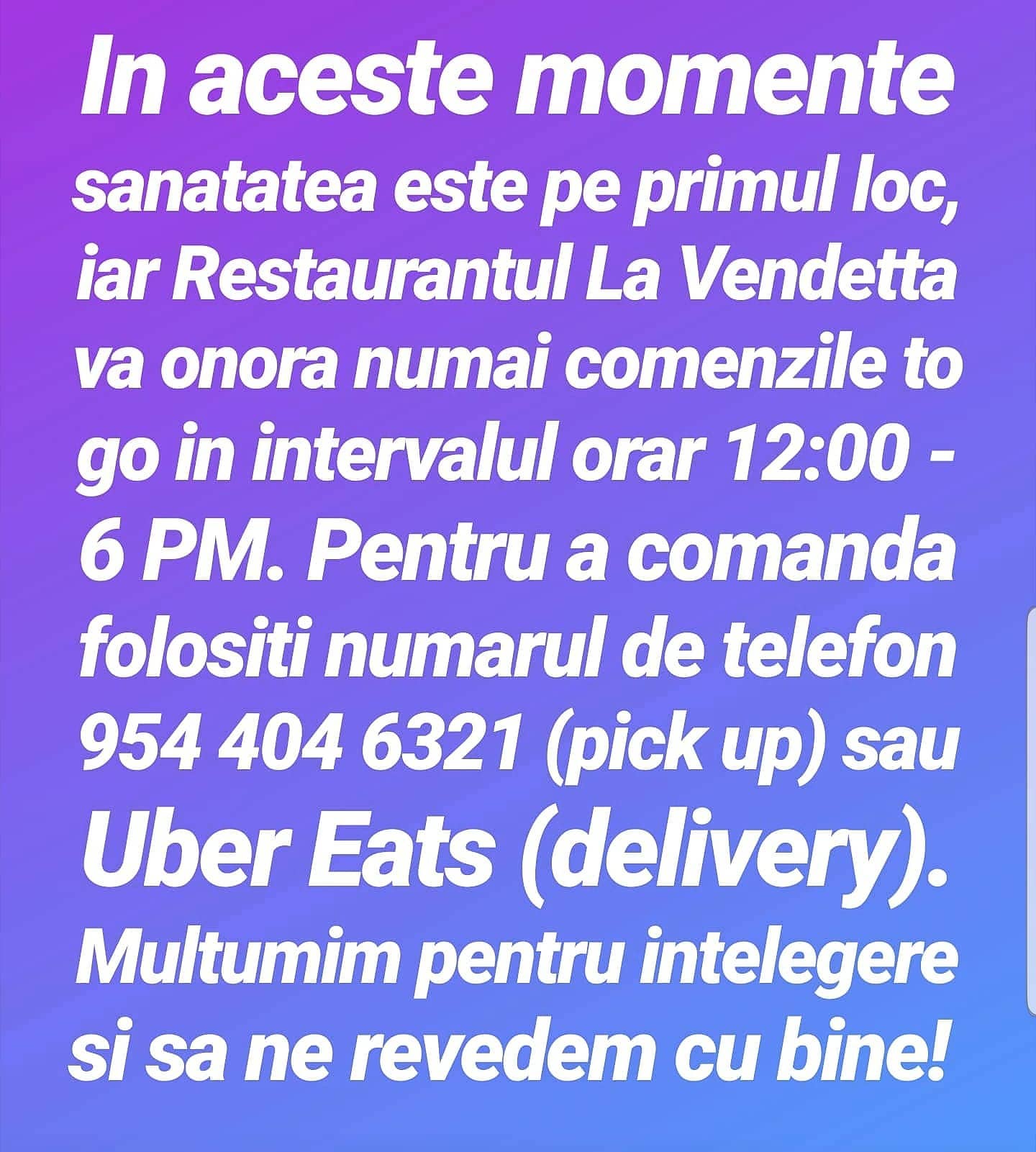 La Vendetta - Italian & Romanian Restaurant 1909 Hollywood Blvd, Hollywood