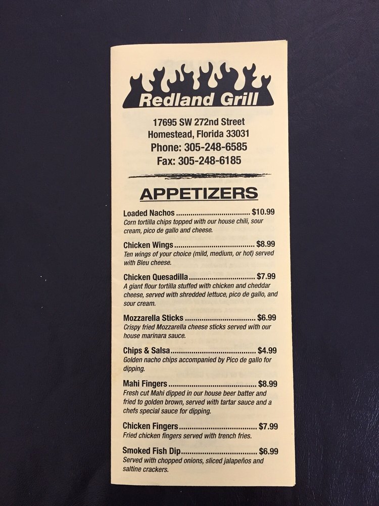 Redland Grill 17695 SW 272nd St, Homestead