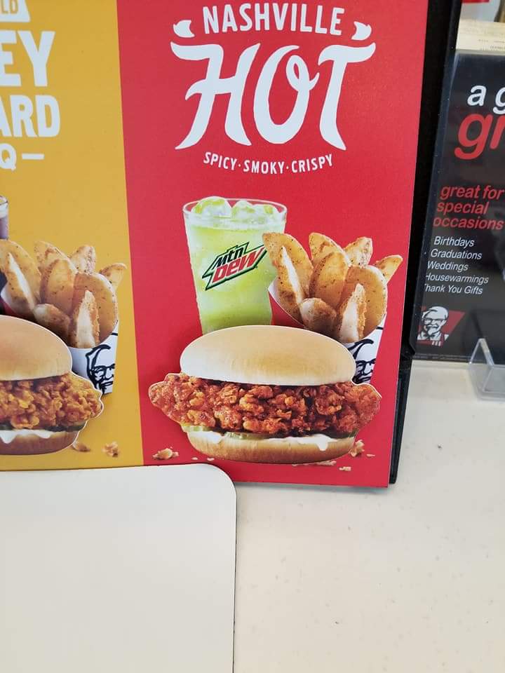 KFC Menu