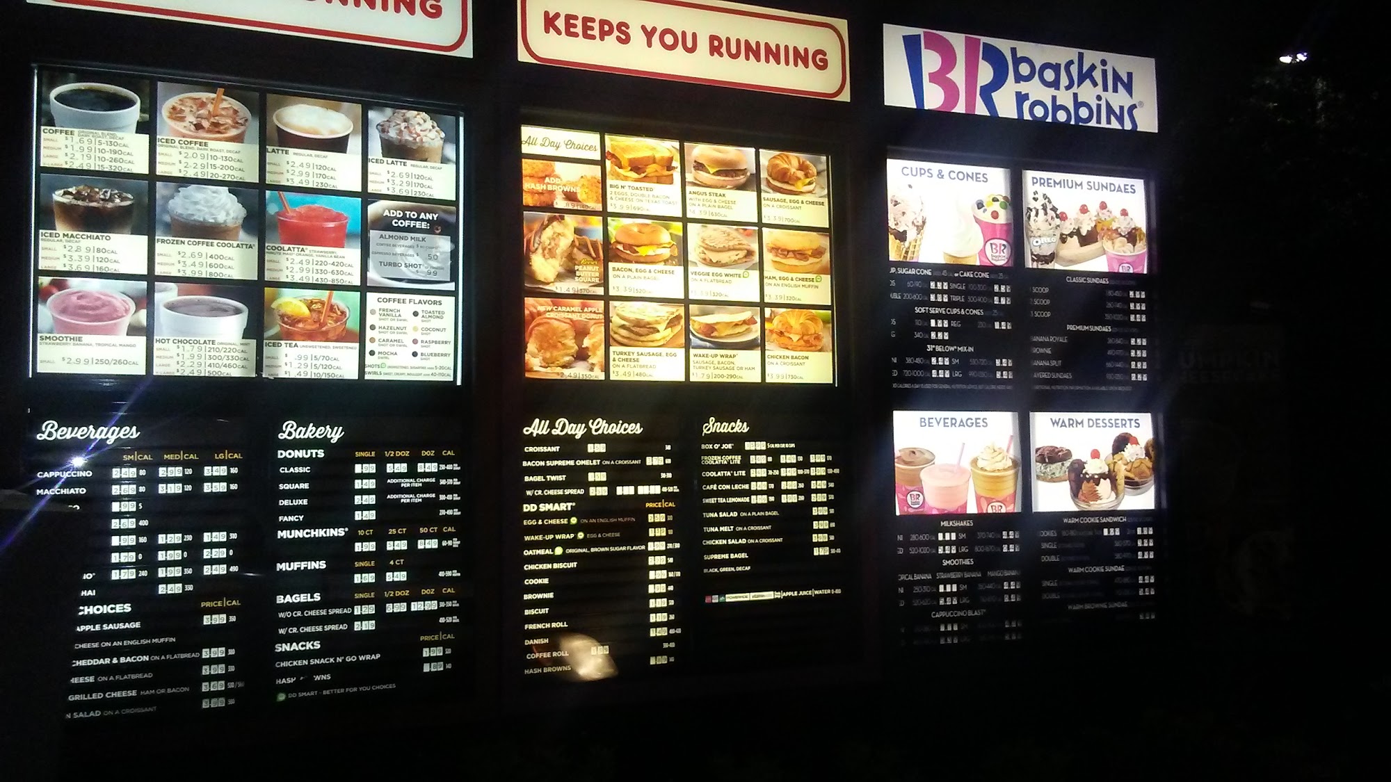 Dunkin' Menu