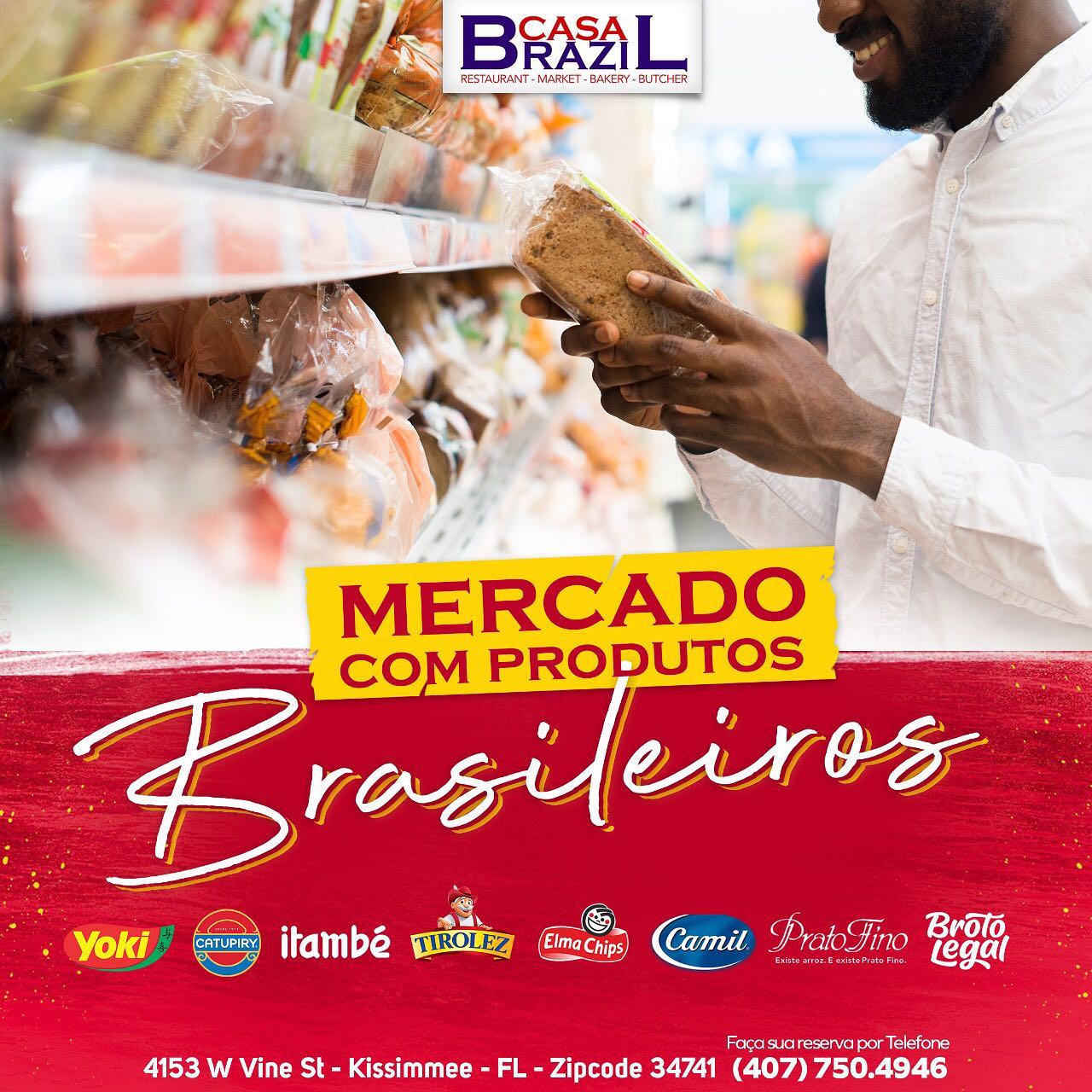 CASA BRAZIL - Brazilian Restaurant & Bakery 4153 W Vine St, Kissimmee