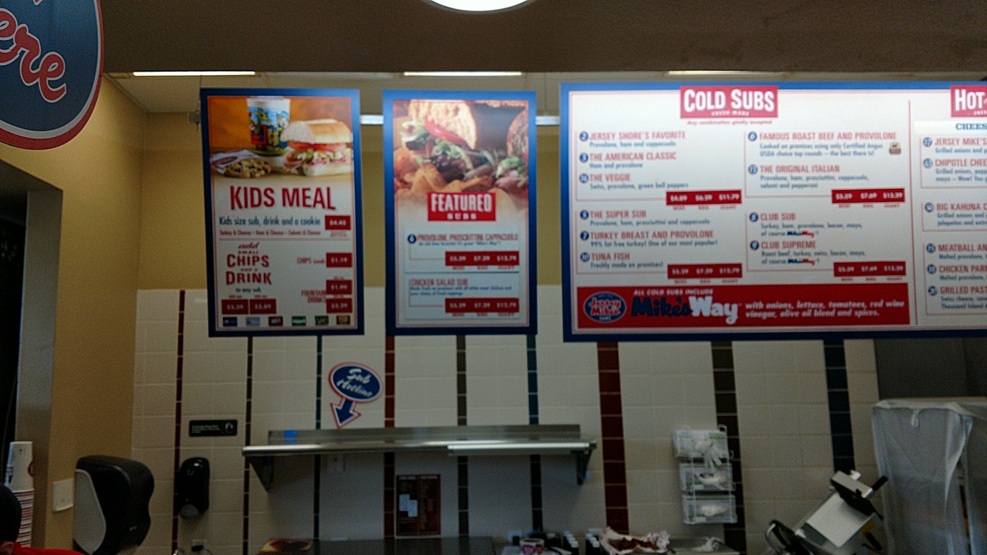 Jersey Mike's Subs Menu