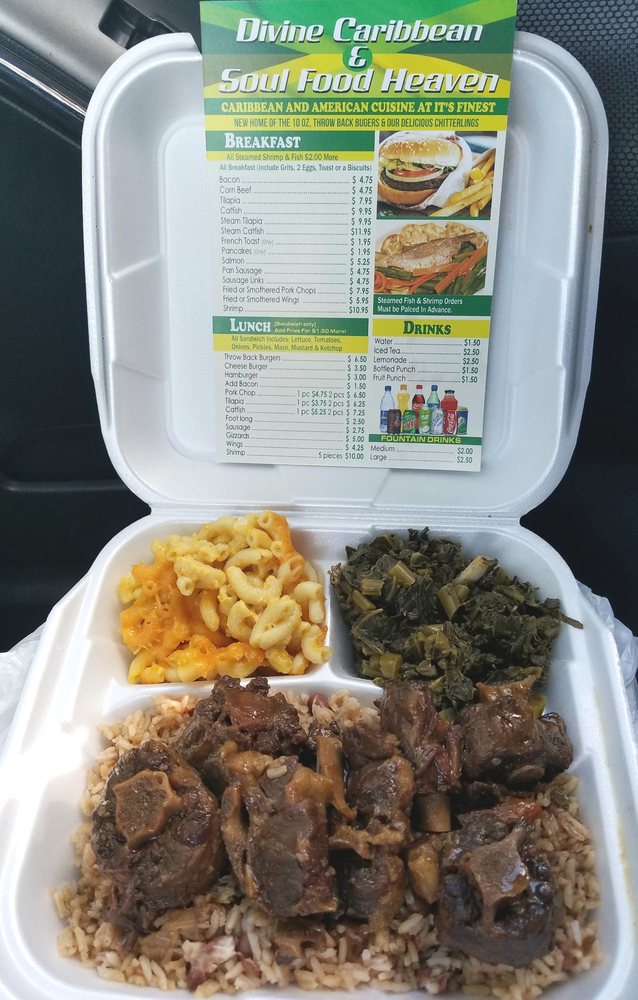 Divine Caribbean & Soul Food Heaven 2542 N State Rd 7, Lauderdale Lakes