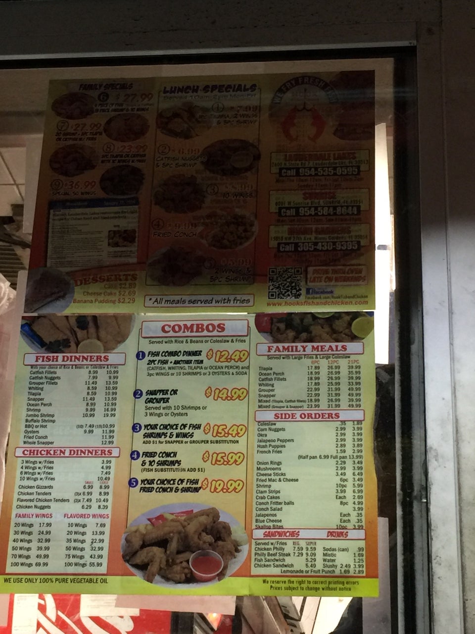 Hook Fish and Chicken 2600 FL-7, Lauderhill