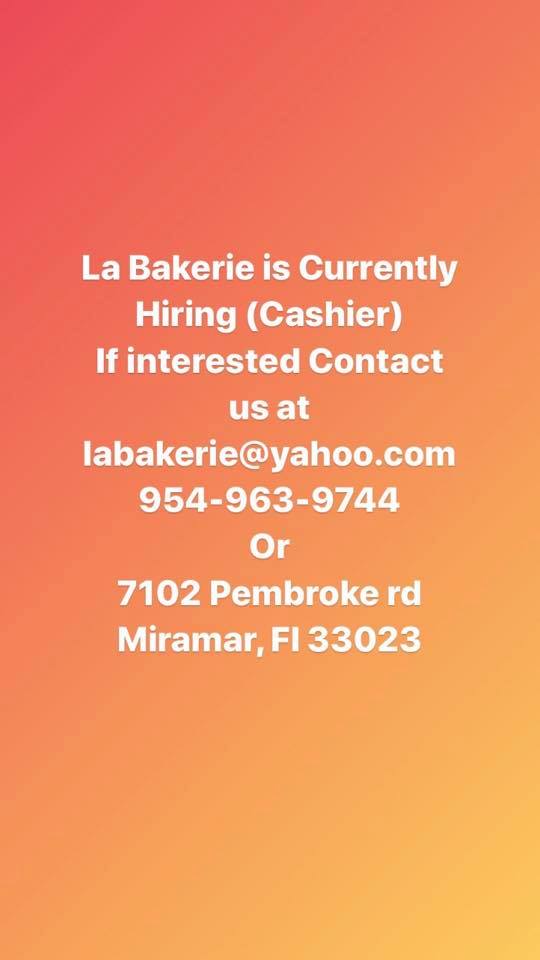 La Bakerie 2443 N State Rd 7, Lauderhill