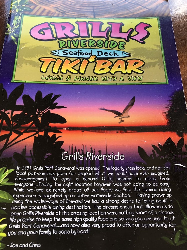 Grills Riverside Seafood Deck & Tiki Bar 6075 N US Hwy 1, Melbourne
