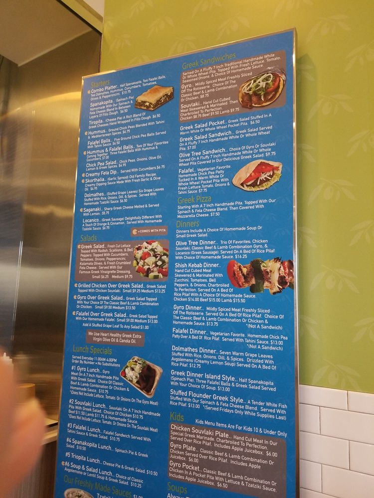 Olive Tree Greek Grill 2270 Town Center Ave #113, Melbourne