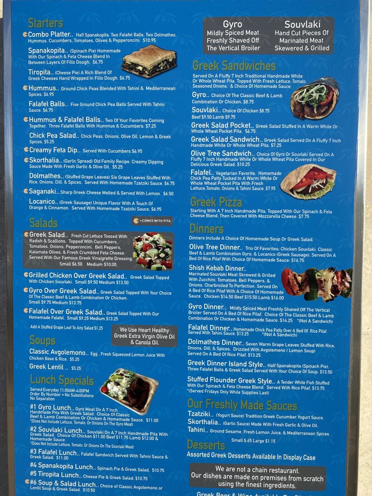 Olive Tree Greek Grill 2270 Town Center Ave #113, Melbourne