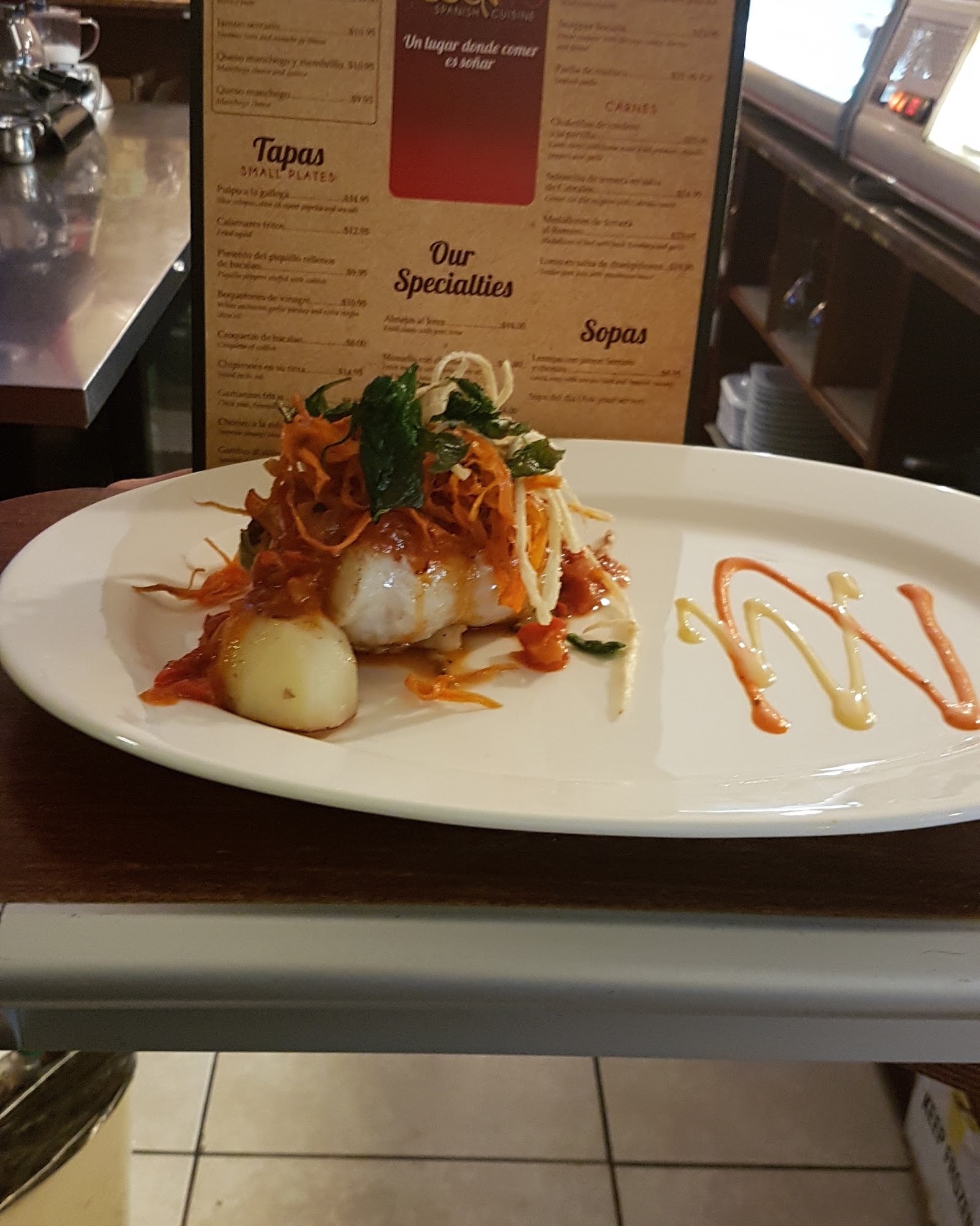 Bocaitos Spanish Cuisine Menu