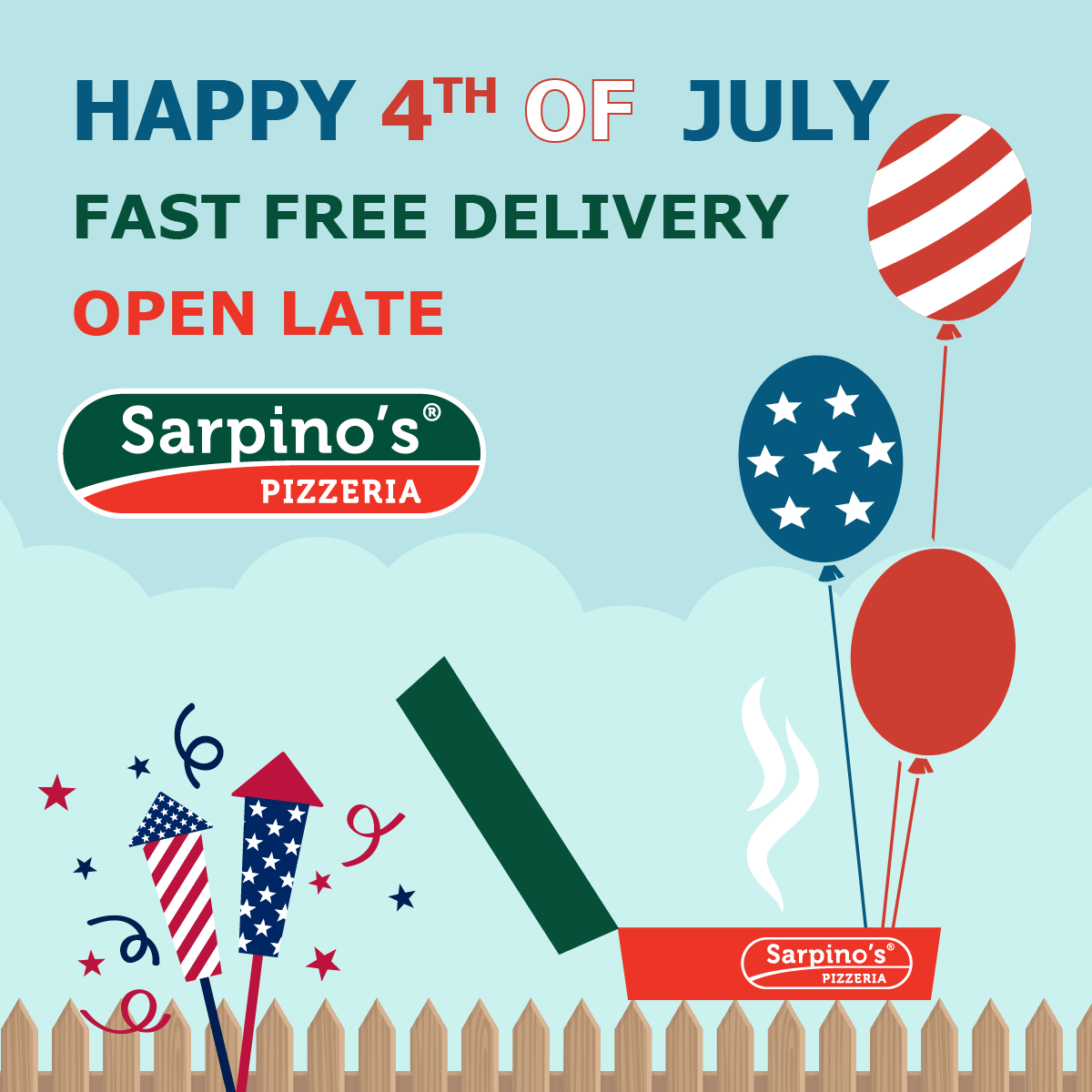 Sarpino’s Pizzeria 12136 Miramar Pkwy, Miramar