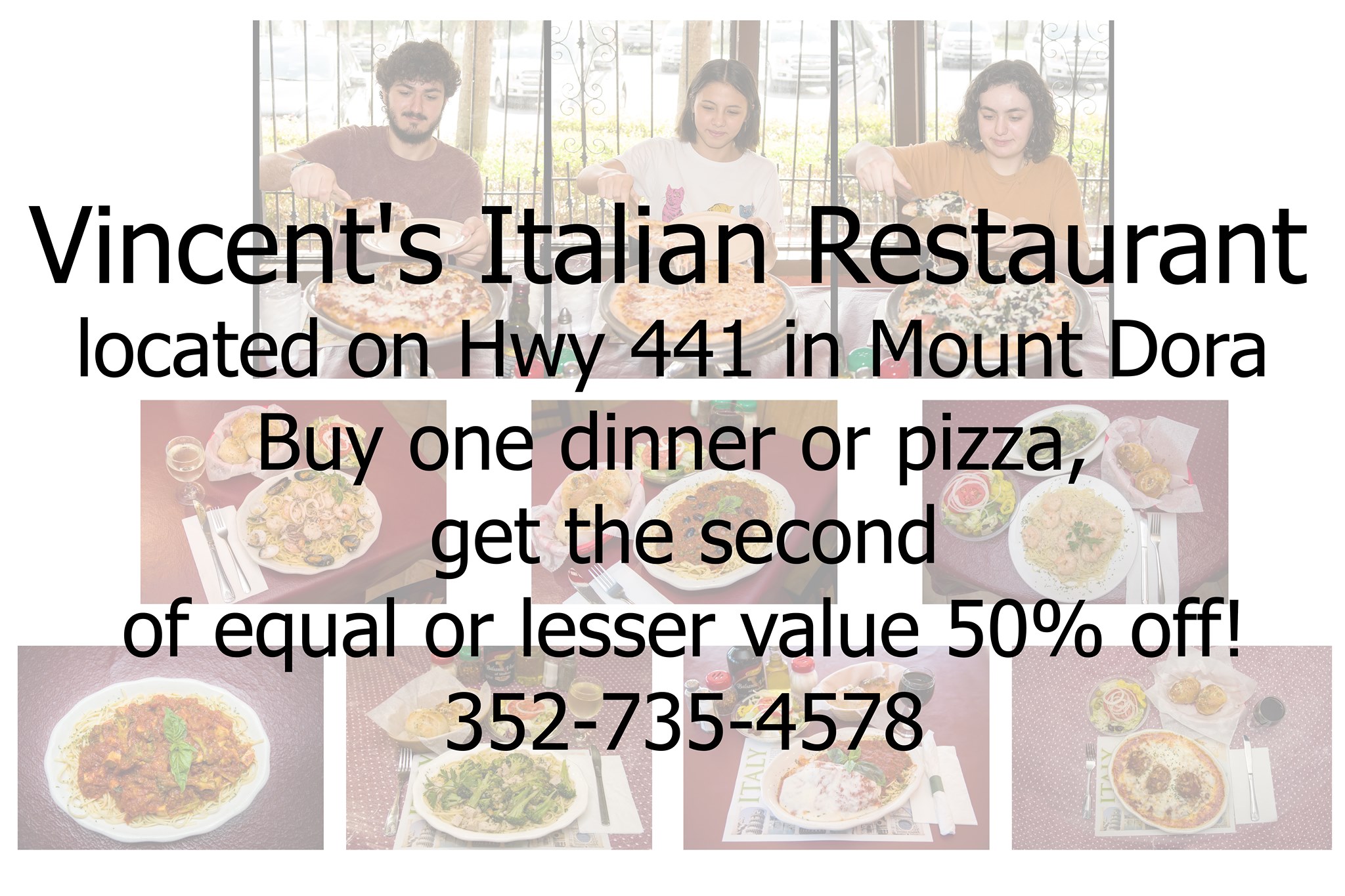 Vincent's Italian Restaurant 5914 N Orange Blossom Trail, Mt Dora