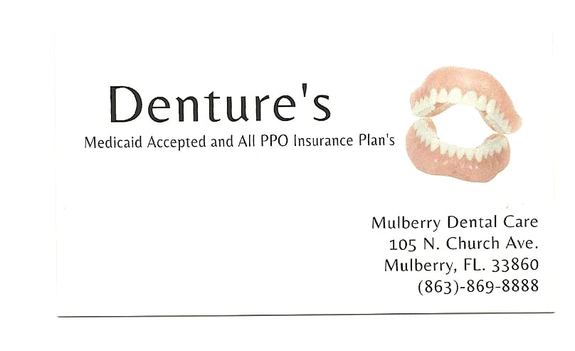 Mulberry Dental Care, Inc. 105 N Church Ave, Mulberry Florida 33860