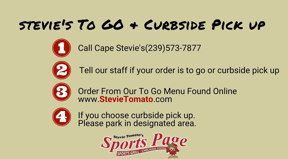 Stevie Tomato's Sports Page 15215 Collier Blvd #303, Naples