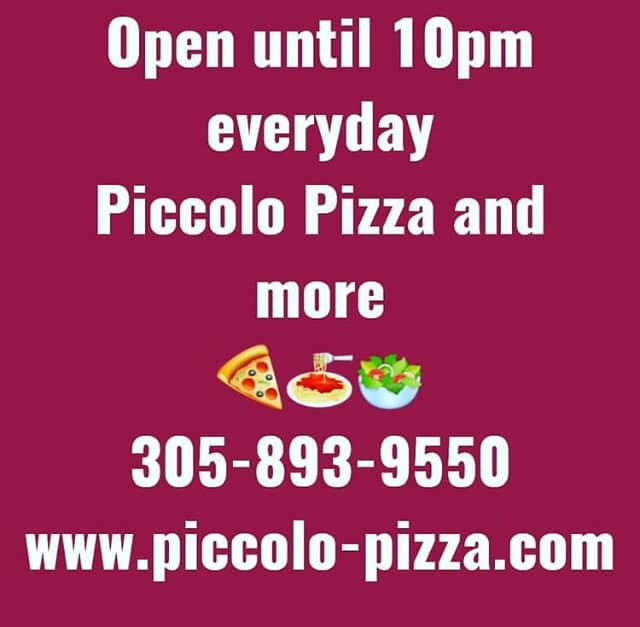 Piccolo Pizza & More 2104 NE 123rd St, North Miami