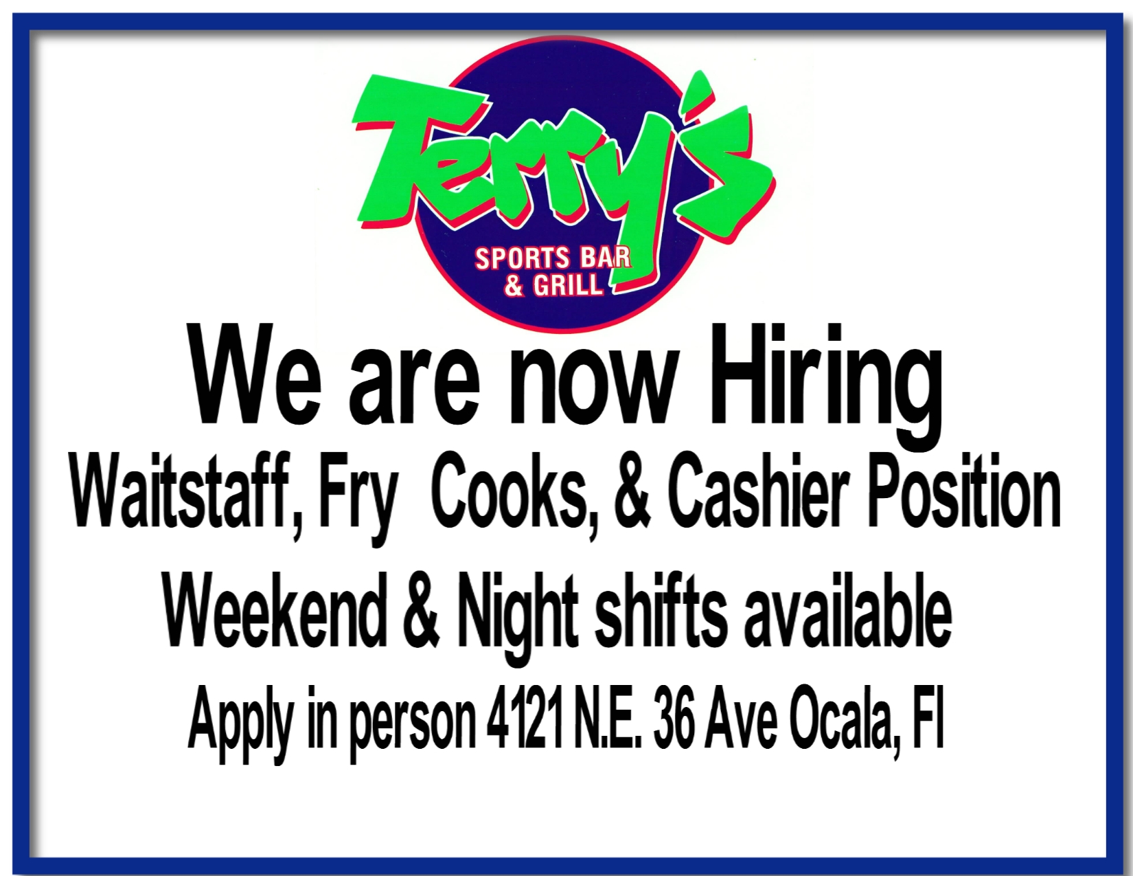 Terry's Place 4121 NE 36th Ave, Ocala