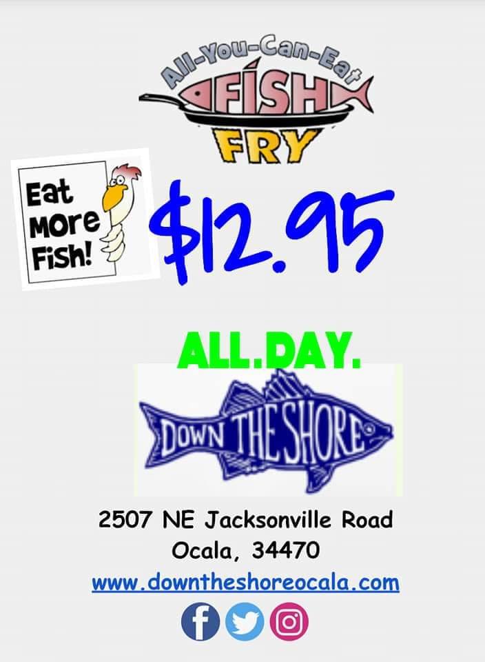 Down The Shore- Seafood, Sandwiches & More! 2507 NE Jacksonville Rd, Ocala